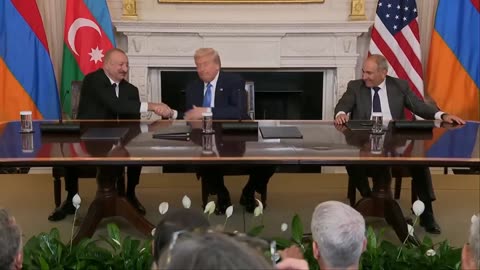 President Trump Brokers Peace Deal Between Armenia and Azerbaijan, August 8, 2025