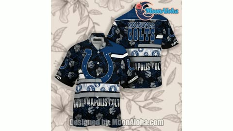 Indianapolis Colts Tropical Vibe Blue Personalized Nice Hawaiian Shirt