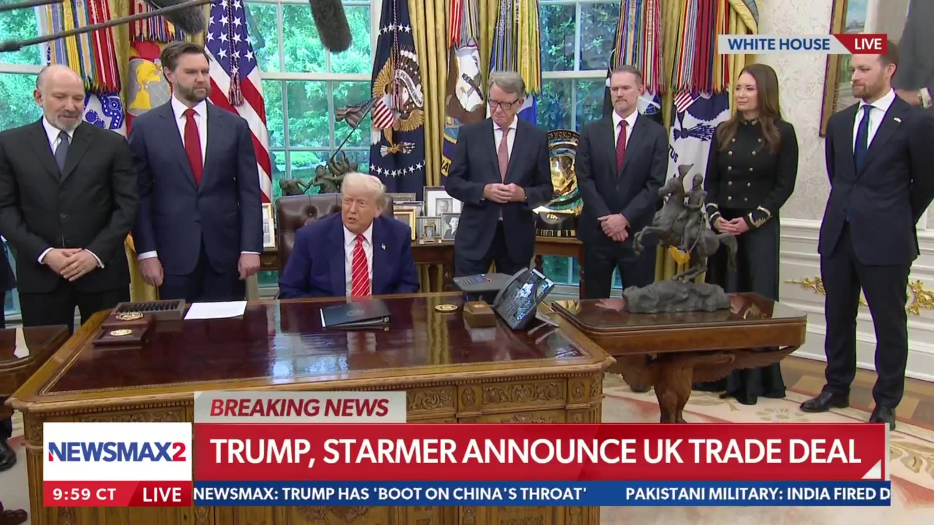 BREAKING NEWS: President Trump announces new trade agreement with the UK