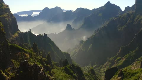 Beauty Of Nature,Sun Beach Mountains