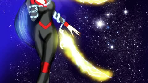 Speedpaint my oc nuclear with the blades of chaos