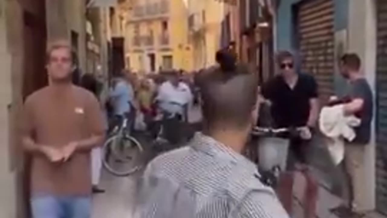 In Valencia Spain far-left rioters hate tourists and only want violent illegal migrants