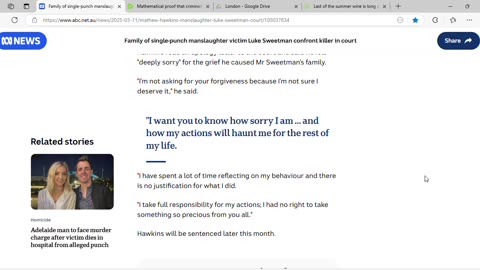 Is article about hawkish Mathew killing sweet man Luke a message for this Qanon follower?