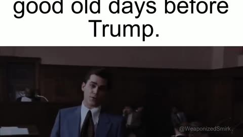 Democrats reminiscing about the good old days before Trump.