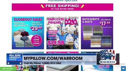 MyPillow Bed Sheets Closeout Sale! Check It Out Today At MyPillow.com/warroom