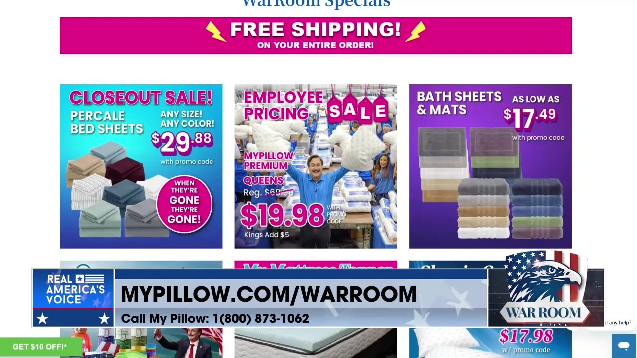 MyPillow Bed Sheets Closeout Sale! Check It Out Today At MyPillow.com/warroom