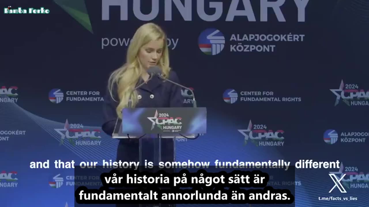 Eva Vlaardingerbroek håller historiskt tal