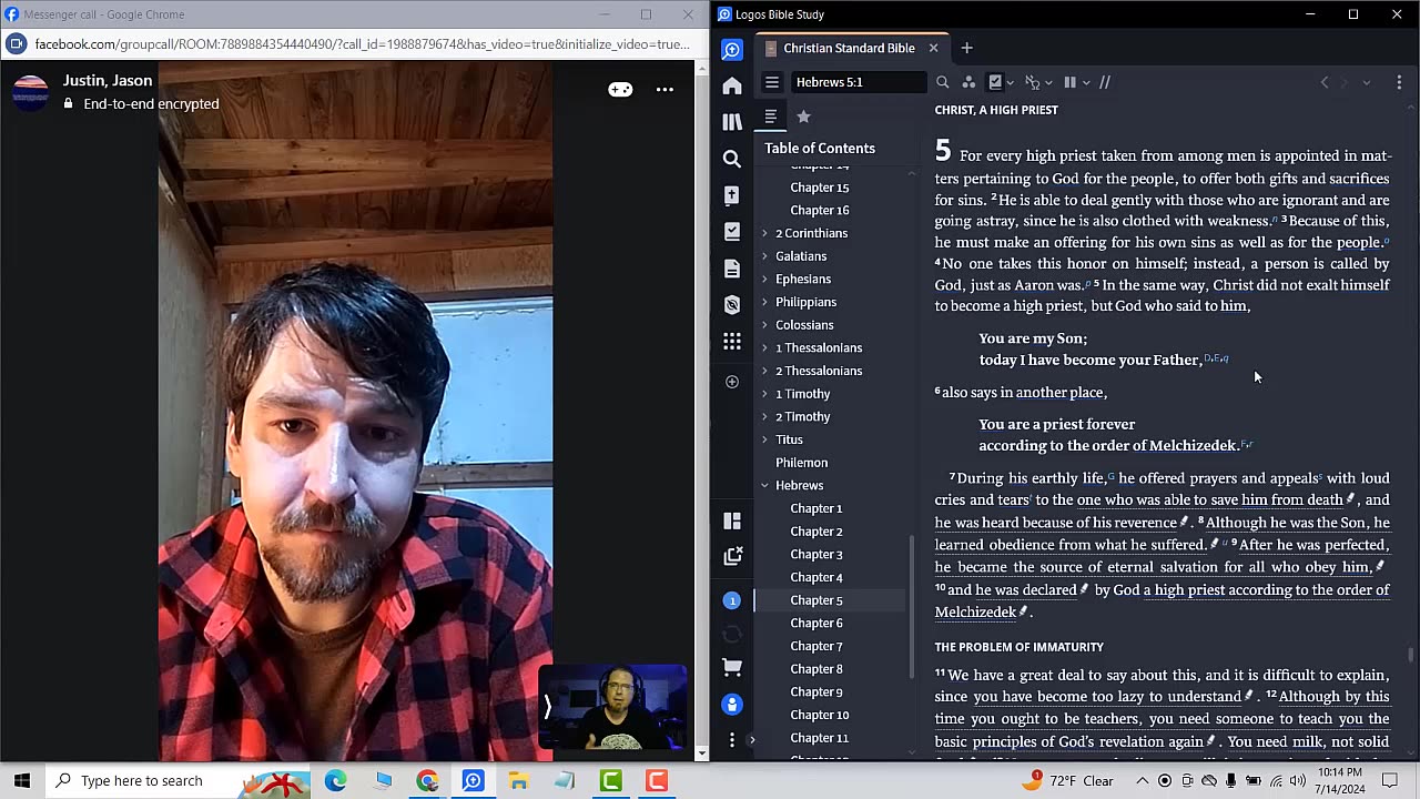 identifying with other people regarding the Lord [The Bride of Christ]