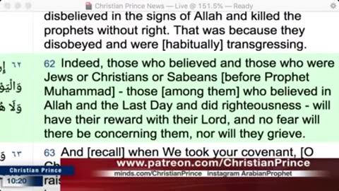 Christian prince You claim that you speak arabic