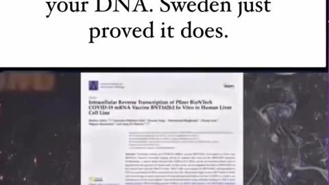 They said it wouldn't change your DNA