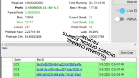 Insane $300 Profit in Minutes with Stake.us Dice Bot Strategy! [LIVE RESULTS]