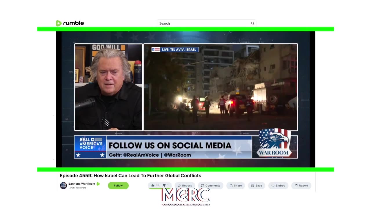 STEPHEN K. BANNON ON THE ISRAEL—IRAN SHOOT-OUT