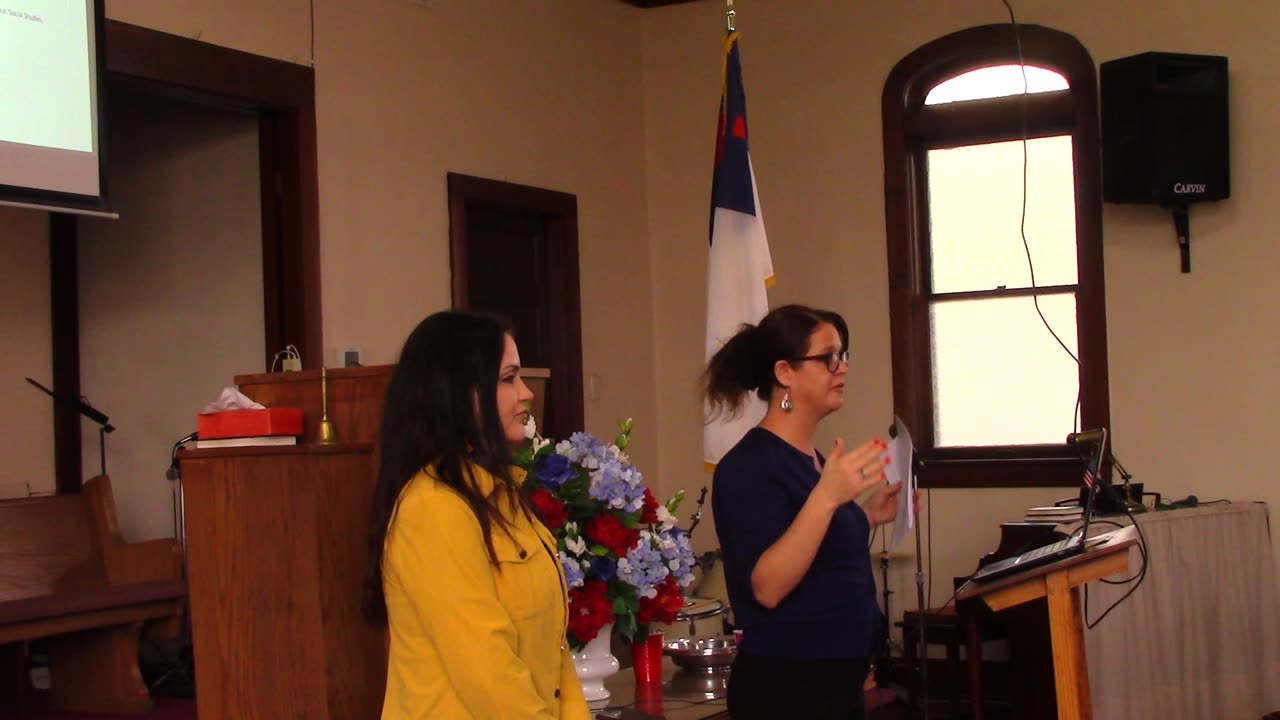 Star City Micro School Presentation at Fellowship Bible Church process to enter