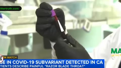 kovid nineteen variant "detected" in kalifornia--"razor-blade throat"