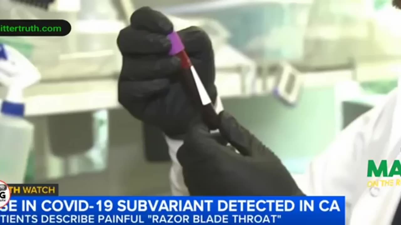 kovid nineteen variant "detected" in kalifornia--"razor-blade throat"