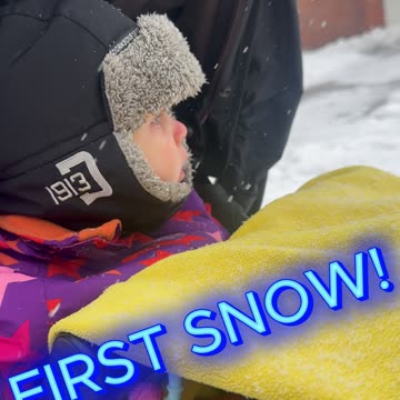 Baby Kayla’s First Snow — Cutest Reaction Ever ❄️☃️