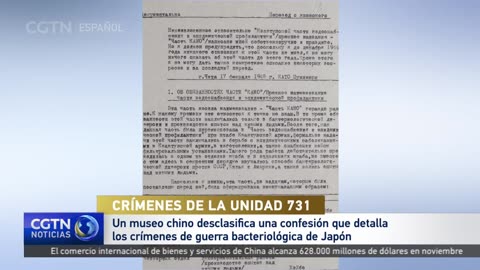Un museo chino desclasifica una confesión que detalla los crímenes de guerra bacteriológica de Japón