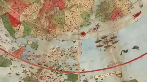 500 year old map, these people drew exactly what they saw