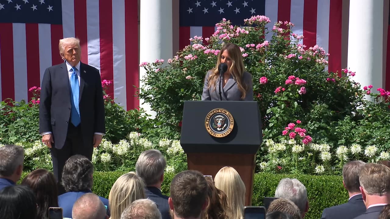 President Trump and the First Lady Participate in a Bill Signing, May 19, 2025