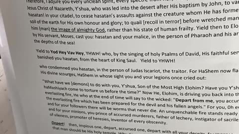 Deliverance, exorcism Part 3 Third step