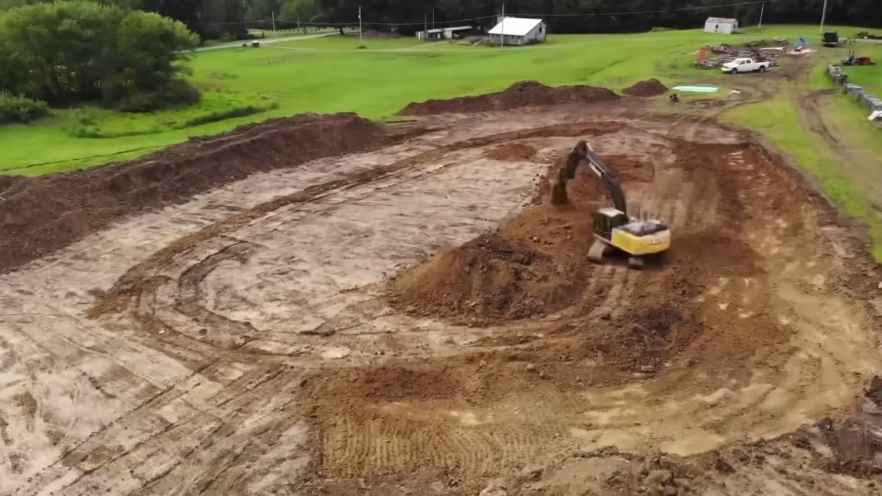 How To: Build a 1/2 Acre Pond Build - Start To Finish In 12 Minutes
