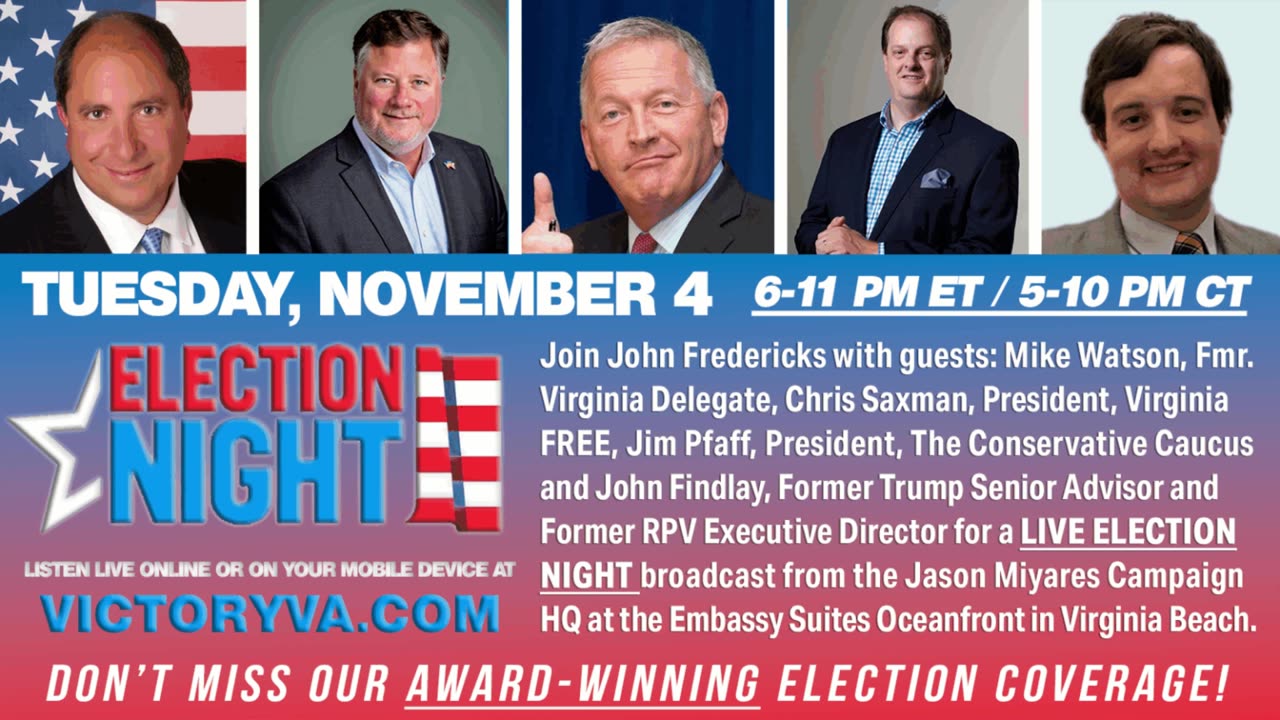 John Fredericks Show [Election Night Coverage] November 4, 2025