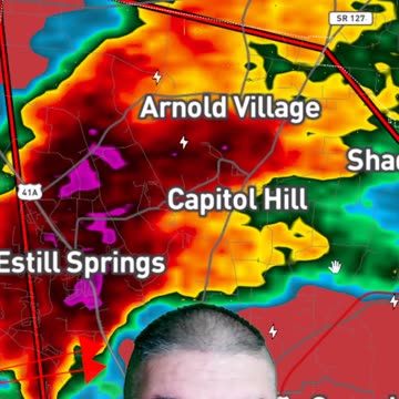 : 🚨 Tornado Warning – Dangerous Storm Over Tullahoma & Winchester TN