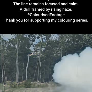 Gas Drill in Formation Camp Upton WW1 #ColourisedHistory