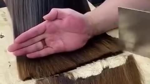 Viral🔥 Girl Hair Cutting with knife | Famous barber #shorts #haircutting #phd_hair