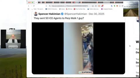 Deceptive ICE Media ShowTheater For The Media Cameras Arresting ONE Person