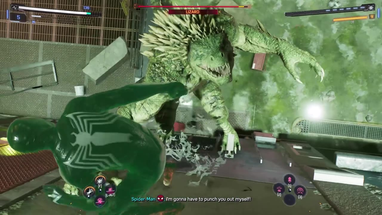 Round Two with good ol Lizard Man ( Boss Fight ).