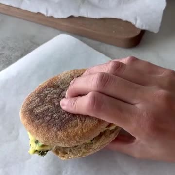 feta & herb breakfast sandwiches