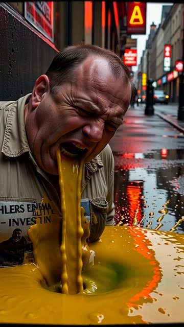 WHEN THE MARKET CRASHES FROM A SINGLE, PERFECTLY AIMED VOMIT. 🤮📉