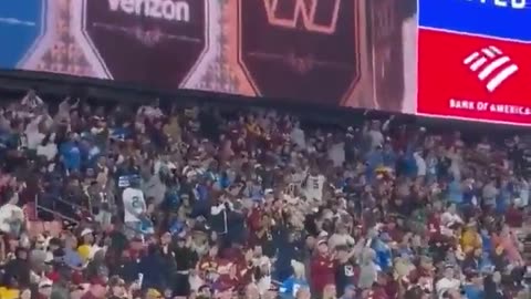 Donald Trump getting booed at Washington Commanders game