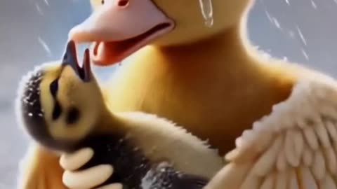Duckling Helped Little bird🦤🦤🦤