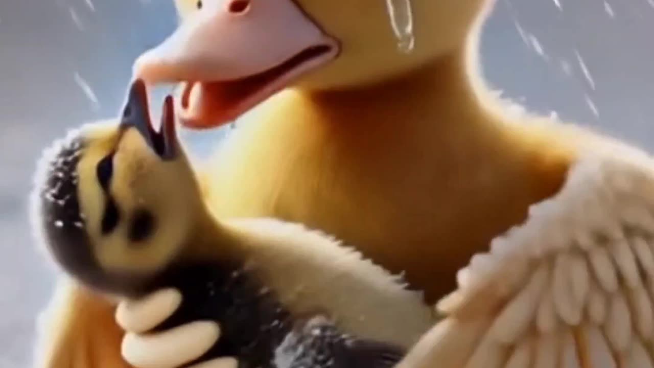 Duckling Helped Little bird🦤🦤🦤
