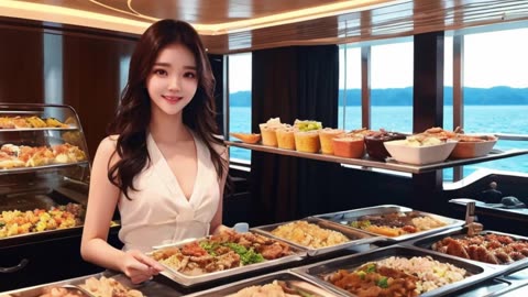 [4k AI Beauty] A Korean girl on a cruise - Yoona | 크루즈에 탄 한국 소녀-윤아 ❤️