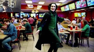 Outtake #3,057 Of Severus Snape From Harry Potter Series Is Dancing At A McDonald's Restaurant Fake