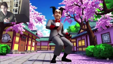 A Man Is Having A Ninja Showdown By Dancing Pee-wee Herman Style Fake Funny Parody Video