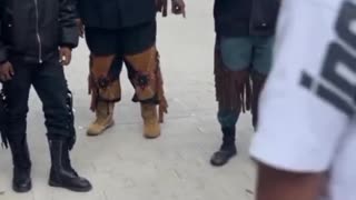 He likes to kiss black people's feet.