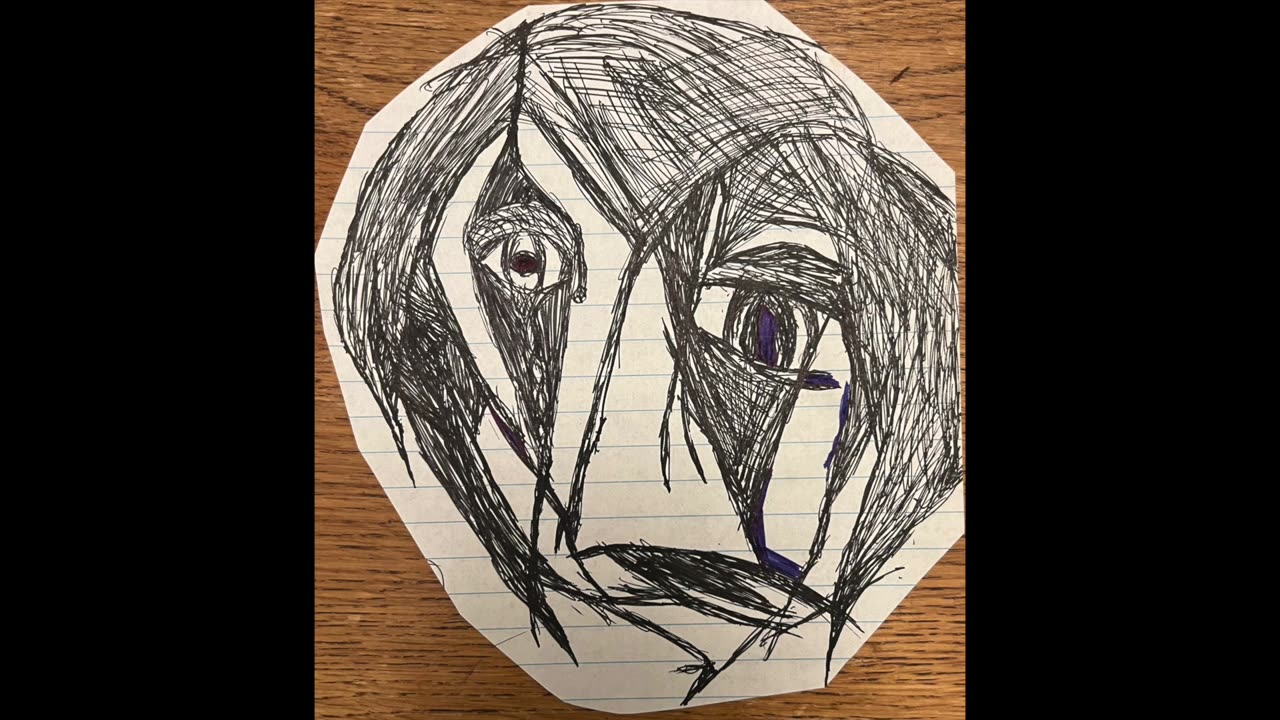 🎠Abstract Jester #24 – A simple Abstract Jester Drawing by Jester Mayhone