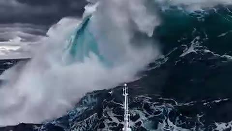 Danger storm in the Atlantic Ocean