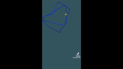 Weird AF1 flight pattern ..