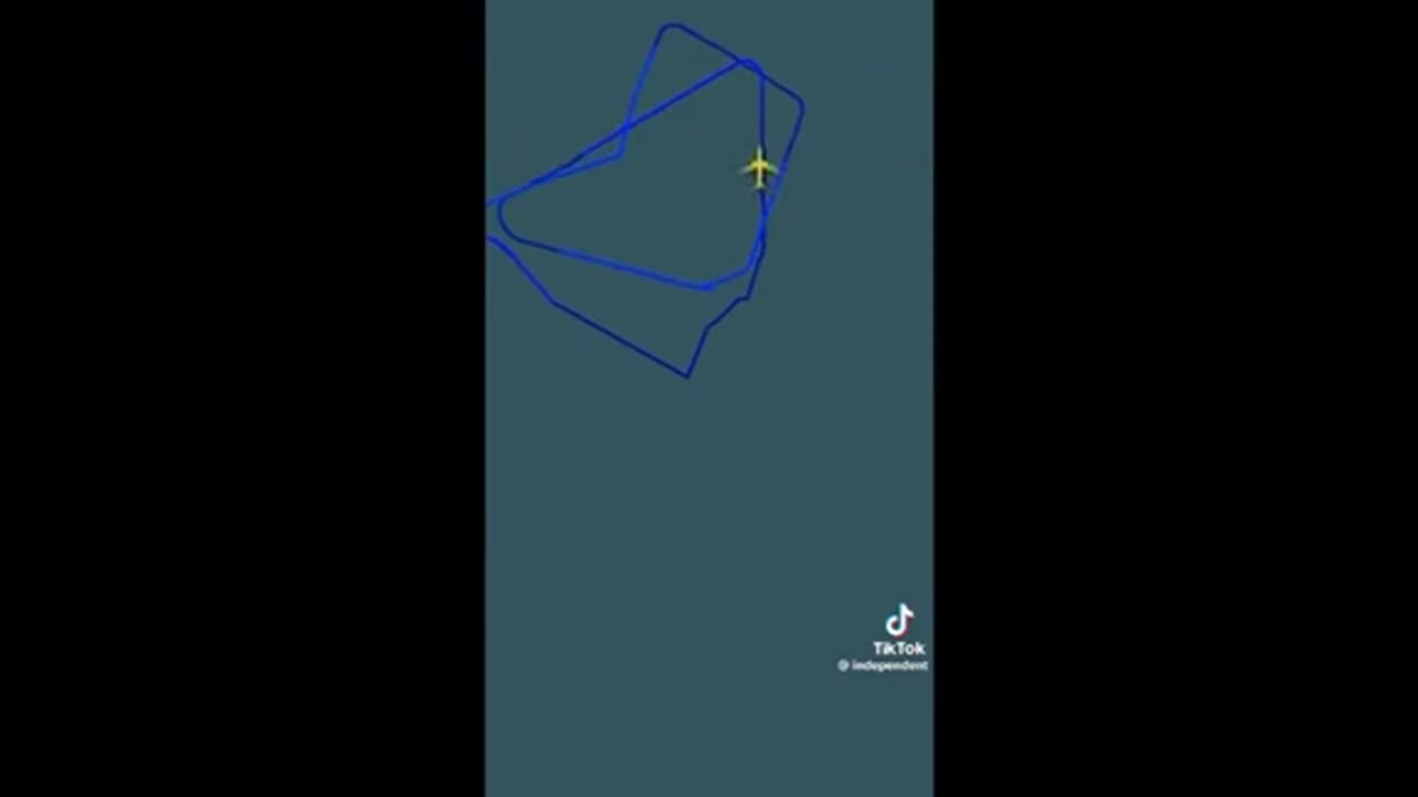 Weird AF1 flight pattern ..