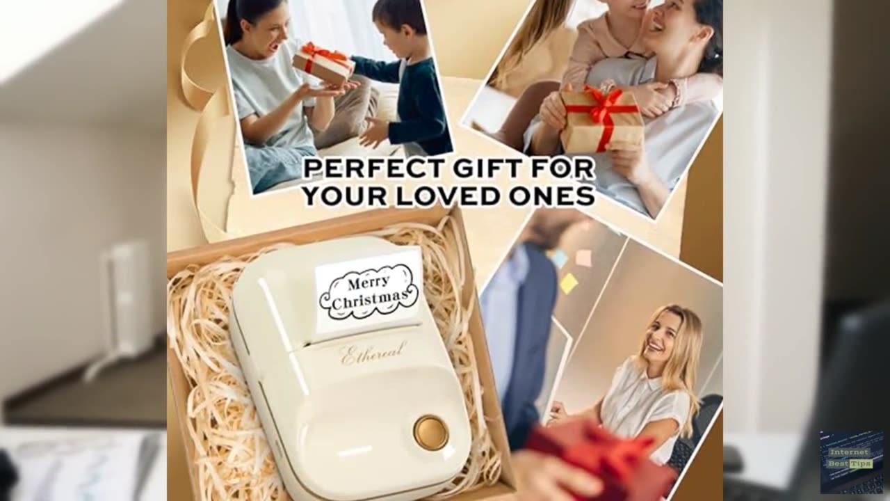 2 Inch Bluetooth Thermal Label Maker Machine - Inkless Portable Label Printer w/