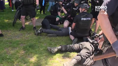 Antifa-Tards Attack and Shut Down Peaceful Christian Gathering in Seattle Park