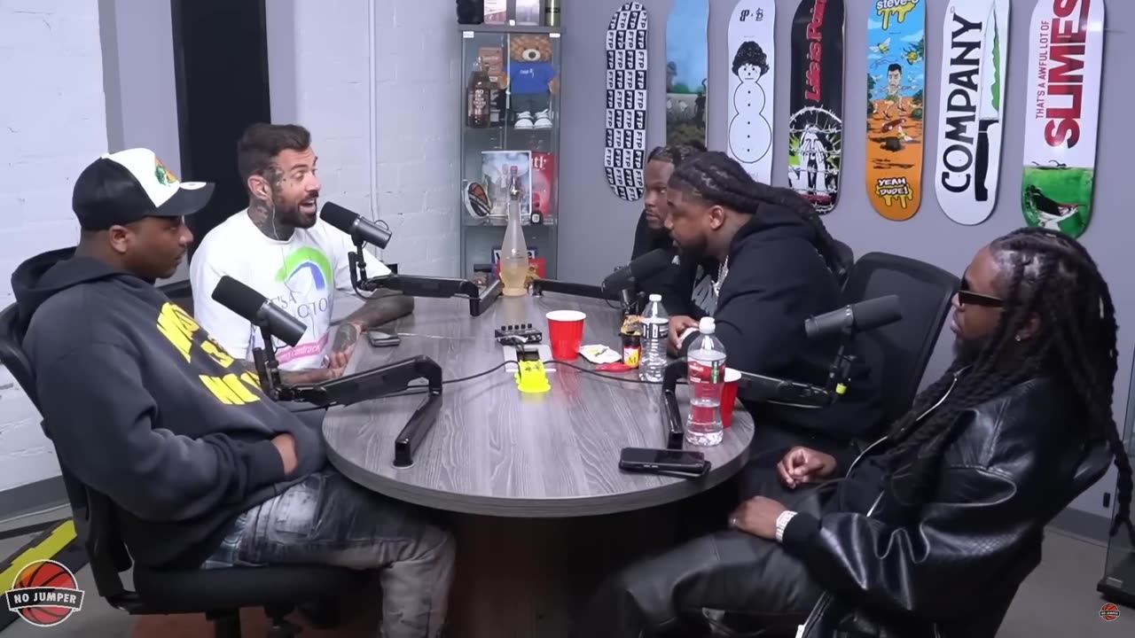 Chicago Thug Gets Removed From No Jumper By Adam22 Bodyguard (1080p)