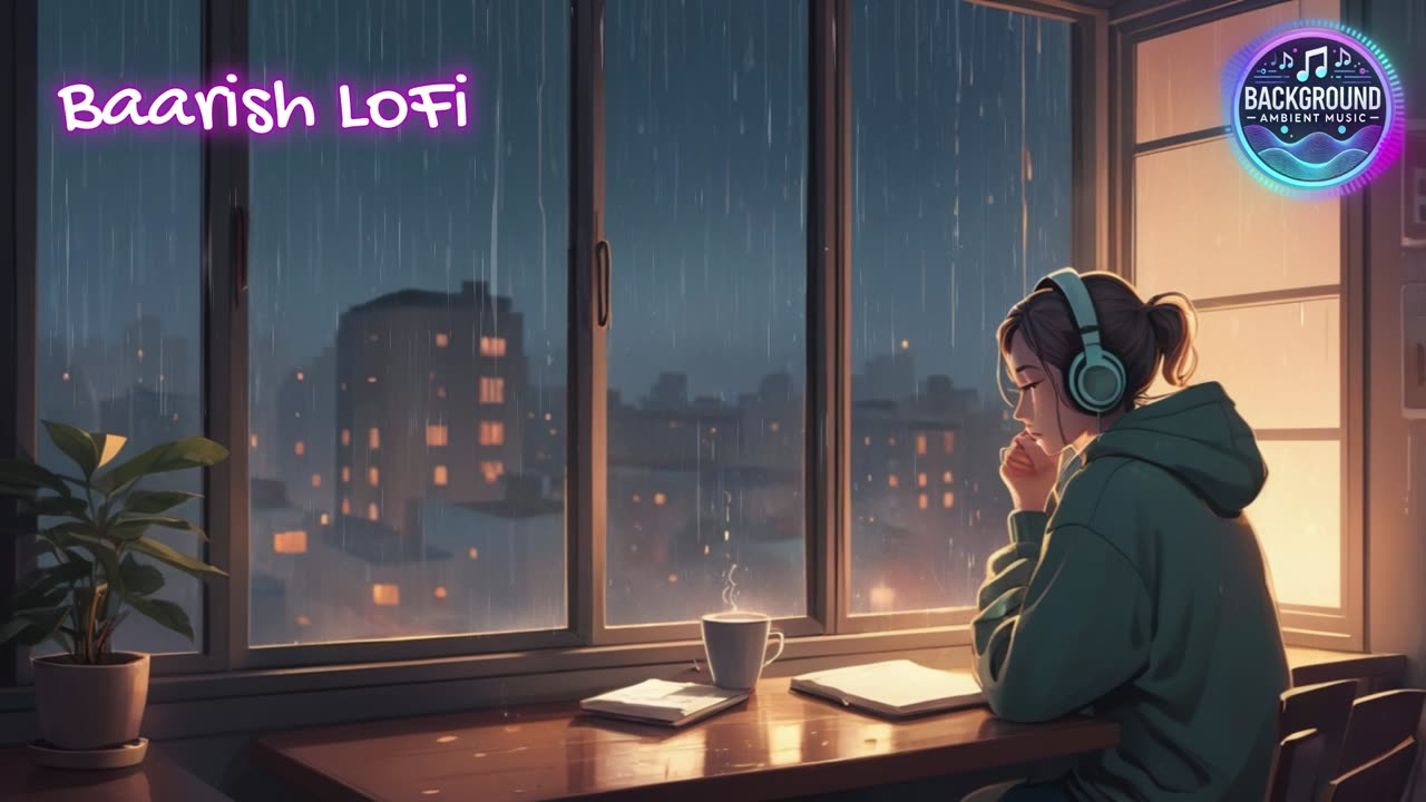 Baarish | A Romantic LoFi Hindi Song | Relaxing Chill Beats for Study, Sleep & Love