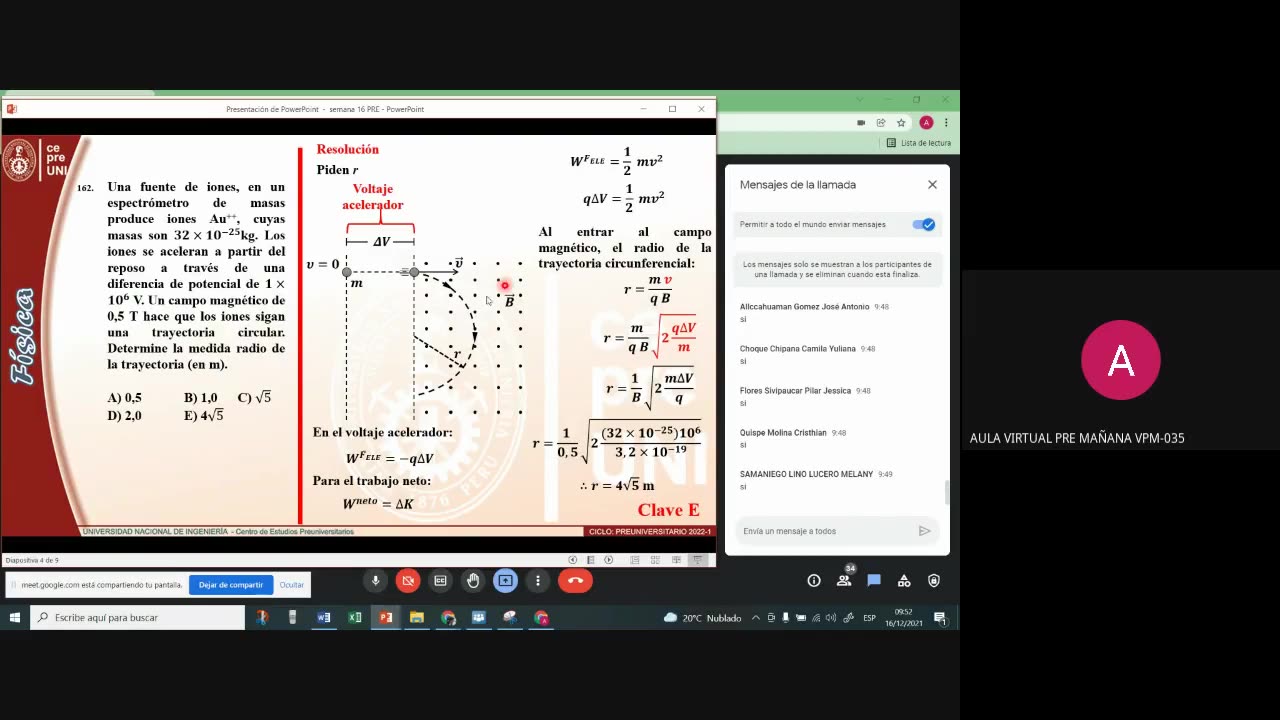 CEPRE UNI 2022 - 1 | Semana 16 | Física S2