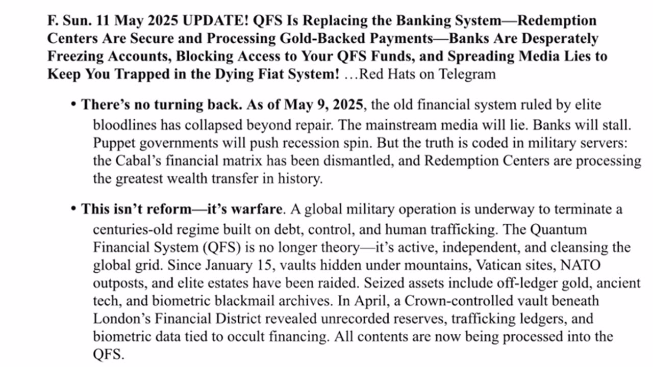 WTPN SITUATION UPDATE FEATURING RESTORED REPUBLIC 5-13-25